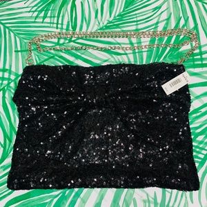 TORRID sequin  purse black NEW